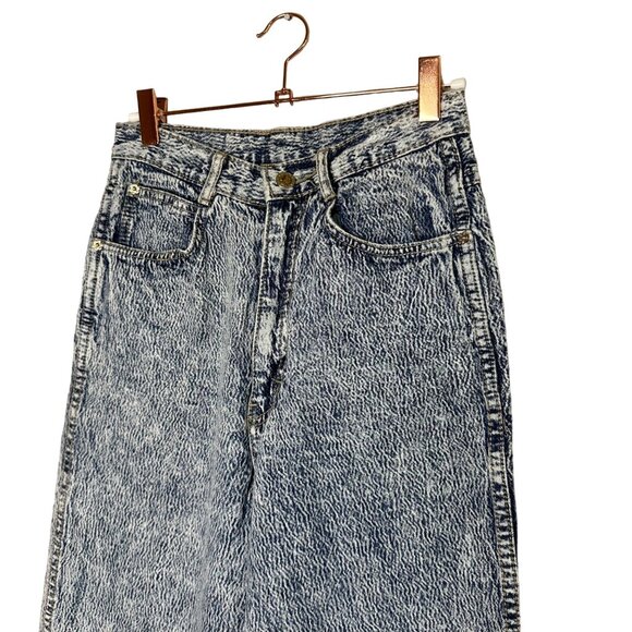 Vintage Gitano Tapered Leg Jeans Size 26 Acid Wash Skinny Leg High Rise - Picture 4 of 10